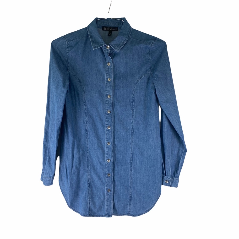 Derek Heart blue blouse size S